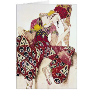 Cartão Traje o design para Nijinsky La no balé '