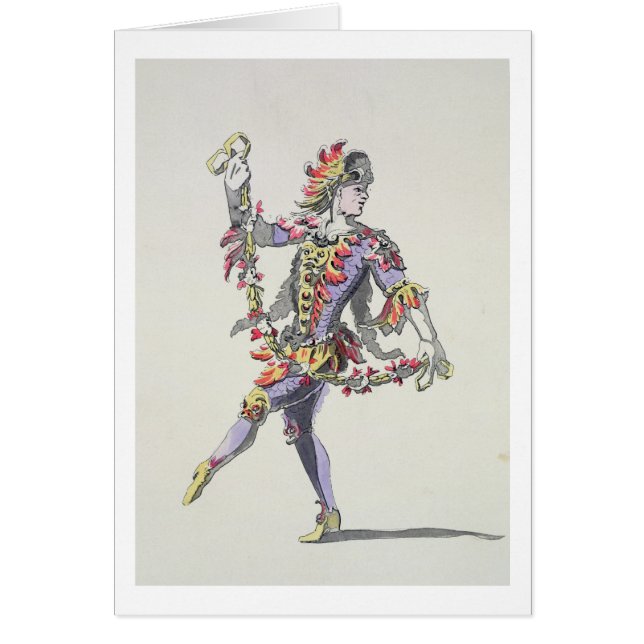 Cartão Traje o design para Triton, em um balle do século (Frente)