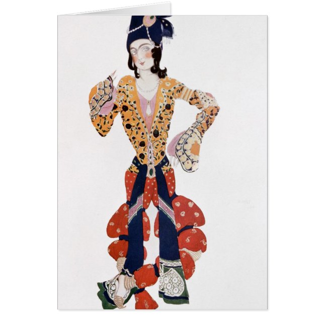 Cartão Traje para Nijinsky no balé (Frente)