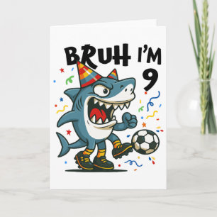 Cartão Tralalero Tralala Cérebro Italiano Menino Vermelho