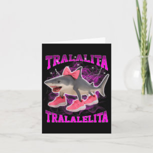 Cartão Tralalita Tralalelita Divertido Brainrot Italiano 