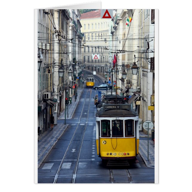 Cartão Tram 28, Lisbon, Portugal (Frente)