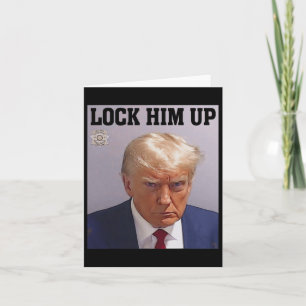 Cartão Tranque-O Donald Trump Mug Shot T S Anti Trump G