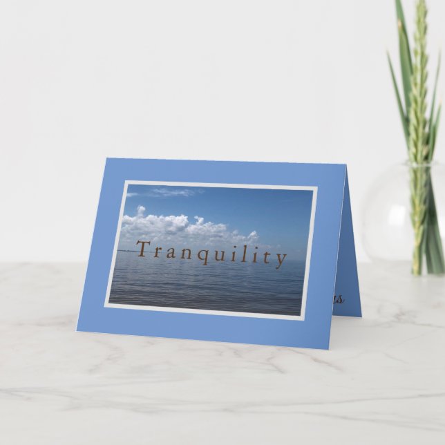 Cartão Tranquility (Frente)