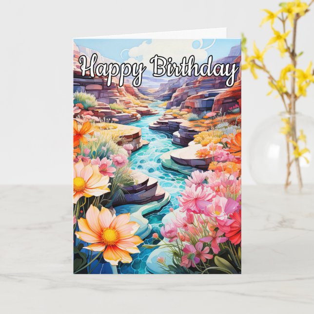 Cartão Tranquilo Dia De Verão Atrasado Na Cheek (Flor Amarela)