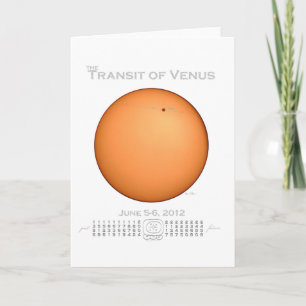 Cartão Transit of Venus - 2012