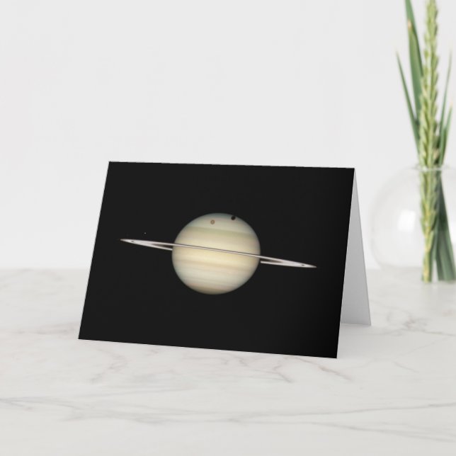 Cartão Trânsito Quádruplo da Lua de Saturno (Frente)