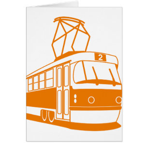 Cartão Transporte elétrico de via