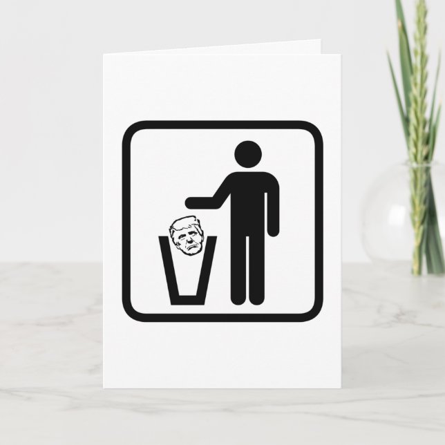 Cartão trash trump sign (Frente)