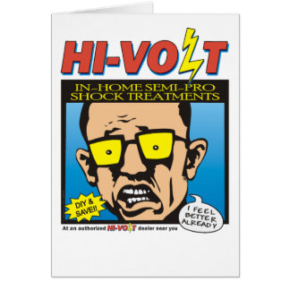 Cartão Tratamentos de choque de DIY