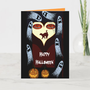 Cartão Tratamentos de Halloween
