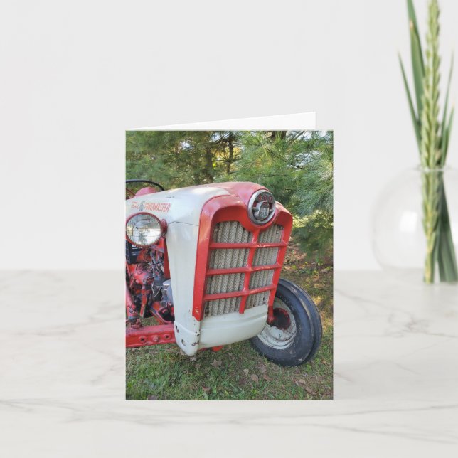 Cartão Trator antigo (Frente)