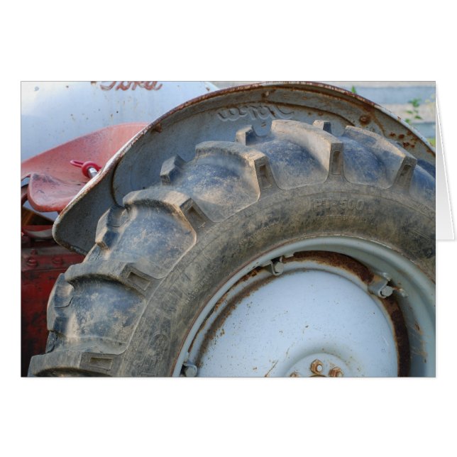 Cartão trator antigo (Frente Horizontal)