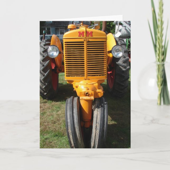 Cartão Trator antigo (Frente)