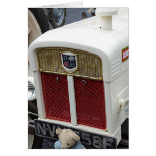 Cartão Trator britânico clássico