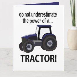 Cartão Trator de potência do trator