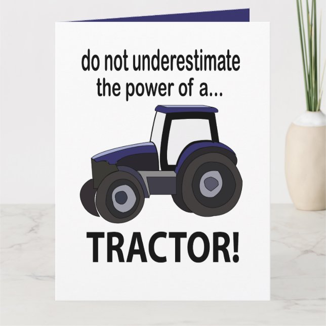 Cartão Trator de potência do trator (Frente)