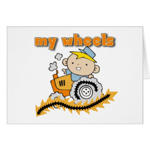 Cartão Trator meus camiseta e presentes das rodas
