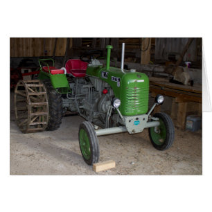 Cartão Trator Verde Steyr KL I