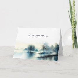 Cartão Trauerkarte "In Gedanken bei dir" 