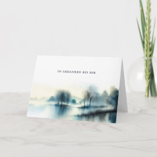 Cartão Trauerkarte "In Gedanken bei dir" 