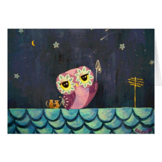 Cartão Trave uma estrela de queda