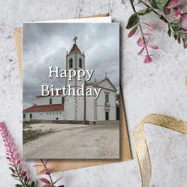 Cartão Travel Birthday Church Portugal Fun Photo 