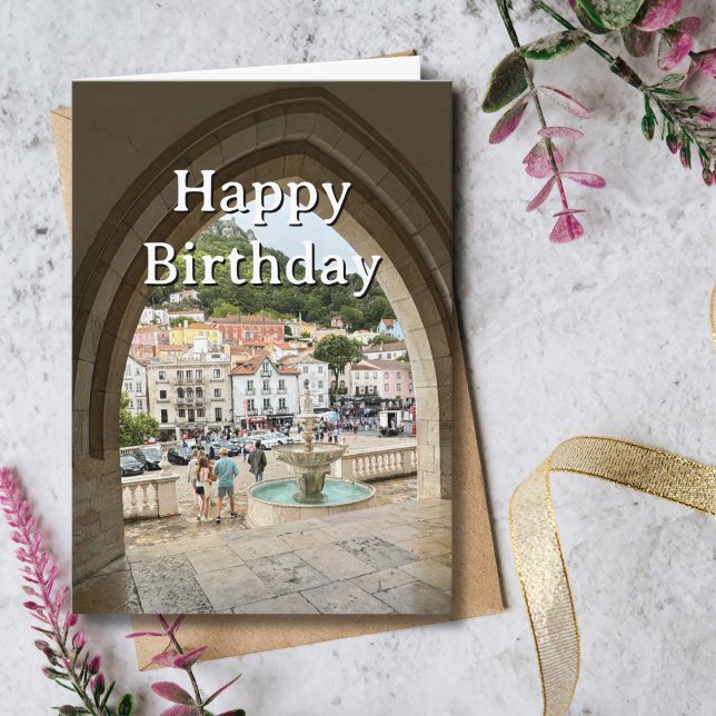 Cartão Travel Birthday Portugal Fun Photo  (Criador carregado)