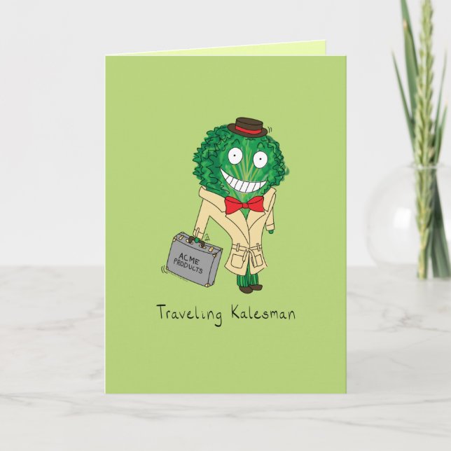Cartão Traveling Kalesman - Kale Salesman Greeting Card (Frente)