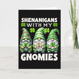 Cartão Travessuras Com Meus Gnomos Fofos Gnome Dia de São
