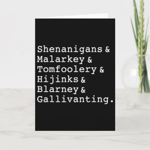 Cartão Travessuras E Bobagens E Tolices E Travessuras