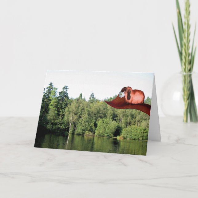 Cartão Trazendo lhe uma flor para o dia das mães (Frente)