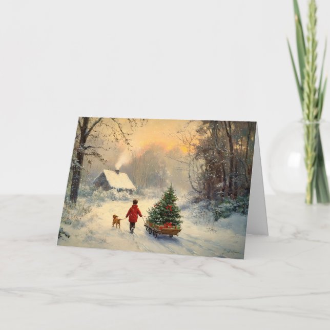 Cartão Trazendo para casa o Natal (Frente)