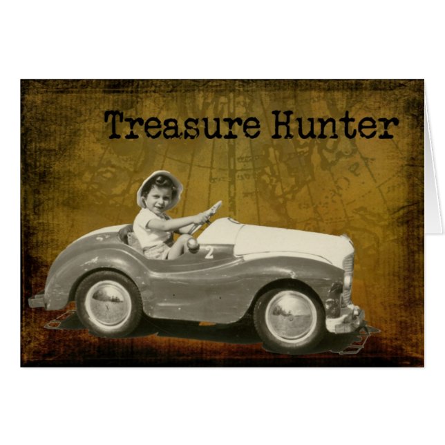 Cartão Treasure Hunter (Frente Horizontal)