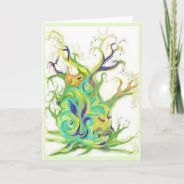 Cartão Tree Energy x 5 image Greeting Card