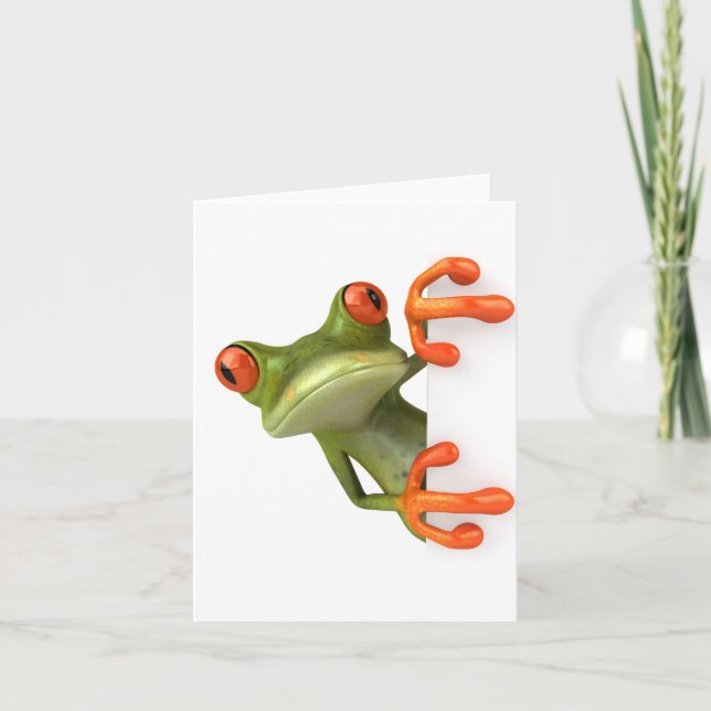 Cartão Tree Frog Note Card (Frente)