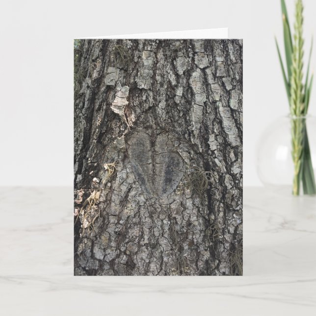 Cartão tree heart greeting card #1 (Frente)