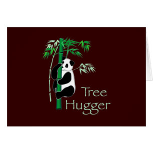 Cartão Tree Hugger Panda