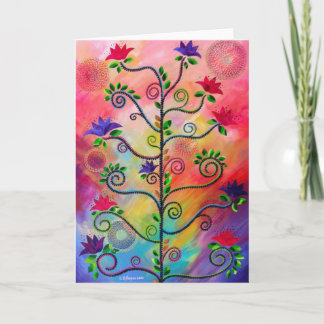 Cartão "Tree in Bloom Two" note card by CatherineHayesArt