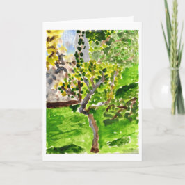 Cartão Tree in springtime note card