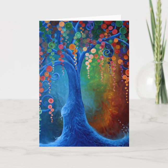 Cartão Tree of Life, Blank Greeting card, (Frente)