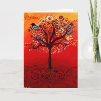 Cartão "Tree of Life" Greeting Card CatherineHayesArt