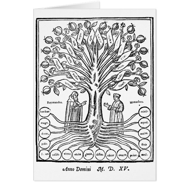 Cartão Tree of Science Greeting Card (Frente)