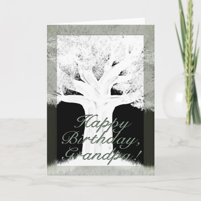 Cartão Tree Silhouette-Birthday (Frente)