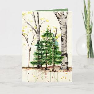 Cartão trees all occasion greeting card