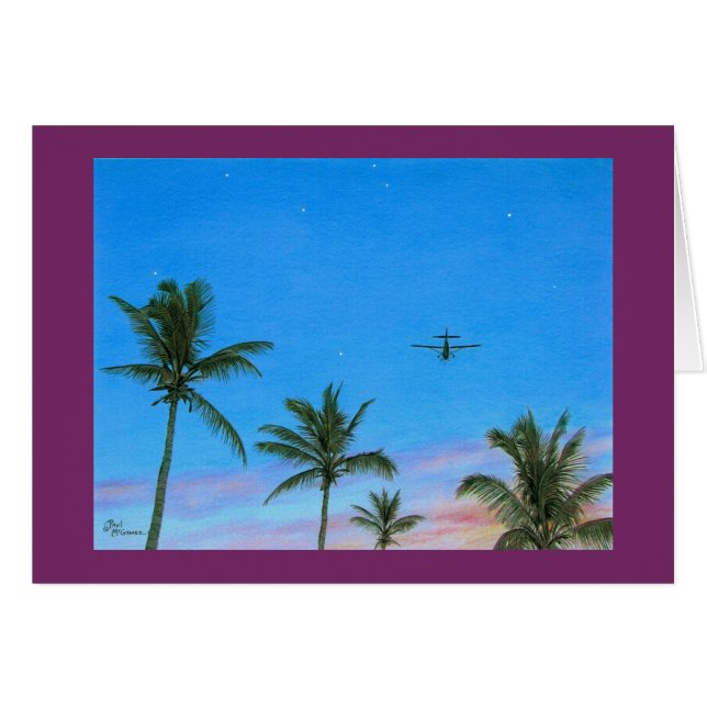 Cartão "Treetop Flyer" de Paul McGehee (Frente horizontal)