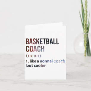 Cartão Treinador De Basquete Como Um Treinador Normal, Ma