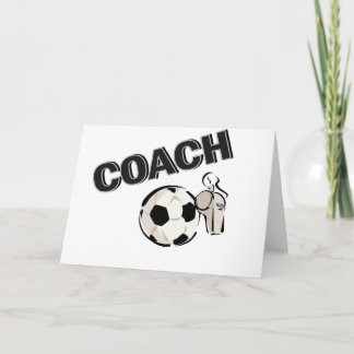 Cartão Treinador de Futebol (Apito/Bola)