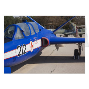 Cartão Treinador francês Built Fouga Magister