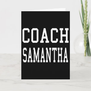 Cartão Treinador Samantha Futebol de Futebol Personalizad
